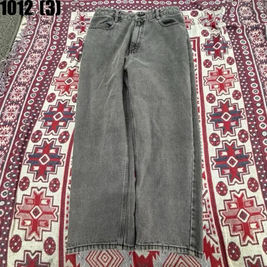 [BUNJANG] Tomboy Grey Wide-Leg Denim Pants / 톰보이 데님 팬츠 70-94 1012