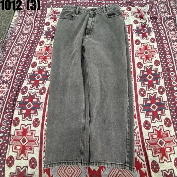 [BUNJANG] Tomboy Grey Wide-Leg Denim Pants / 톰보이 데님 팬츠 70-94 1012