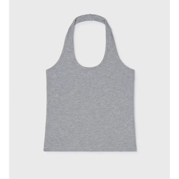 [BUNJANG] LFM Halterneck Sleeveless Top - Grey / 앨에프엠 홀터넥 그레이