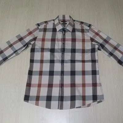 [BUNJANG] Daks Beige Black Big Check Shirt / (110) 0212-36D. 닥스/베이지블랙 빅체크셔츠