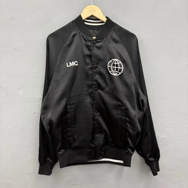 [BUNJANG] LMC Black Satin Coach Jacket (Size L) / LMC 블랙 새틴 코치자켓 L