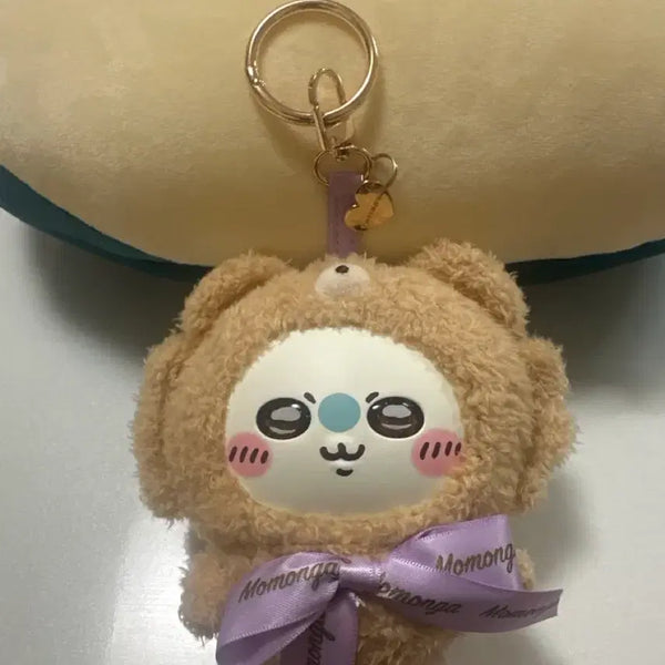[BUNJANG] Chiikawa Momonga Teddy Bear Kirameko Charm Doll / 치이카와 모몽가 테디베어 키라메코 키링 인형