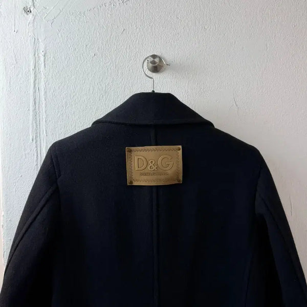 [BUNJANG] Dolce & Gabbana Panel Logo Pea Coat / 돌체앤가바나 패널 로고 피 코트