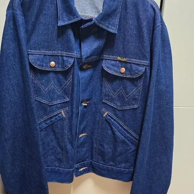 [BUNJANG] Wrangler 70s USA Raw Denim Jacket / 랭글러 70s usa 노펄트 데님자켓