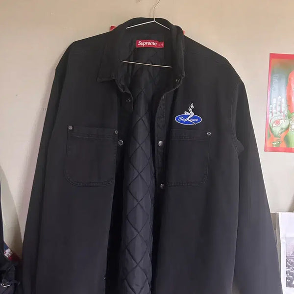 [BUNJANG] Supreme Quilted Jacket Black / 슈프림 퀄팅 자켓 블랙