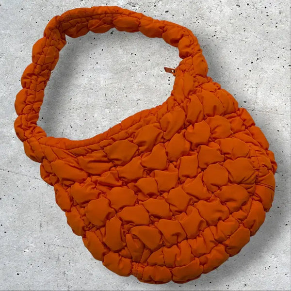 [BUNJANG] COS Quilted Mini Bag Orange / 코스 퀼티드 미니 백 주황