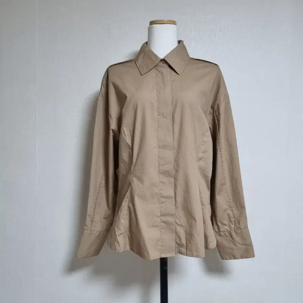 [BUNJANG] Beige Striped Shirt / 라인들어간 베이지색 셔츠