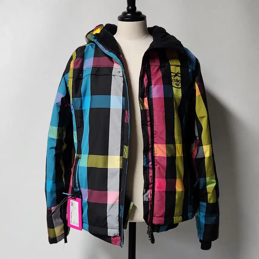 [BUNJANG] 686 Women's Check Pattern Ski Jacket Size S / 686 정품 여성 체크 패턴 보드복 자켓 S