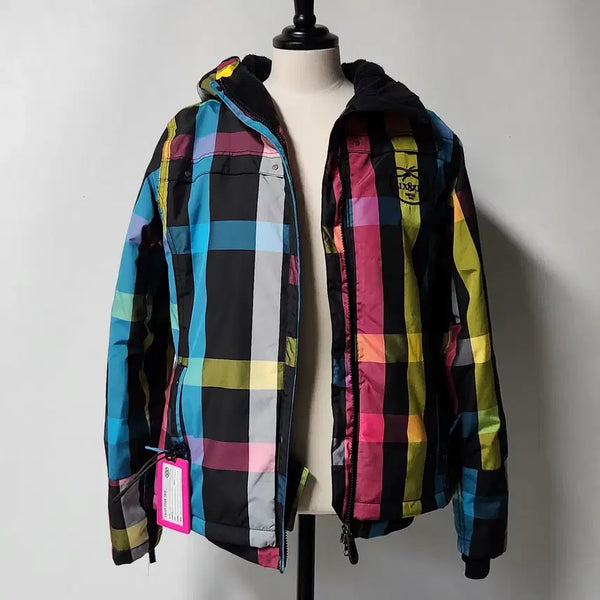 [BUNJANG] 686 Women's Check Pattern Ski Jacket Size S / 686 정품 여성 체크 패턴 보드복 자켓 S