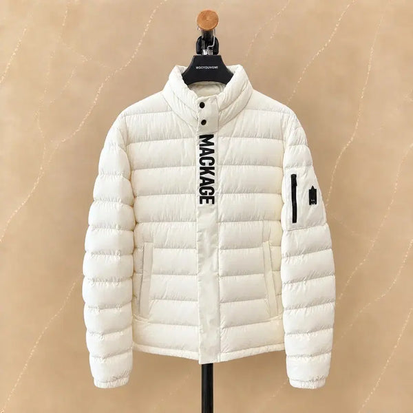 [BUNJANG] Mackage Pierce Lightweight Down Jacket Cream / 맥케이지 피어스 경량 패딩
