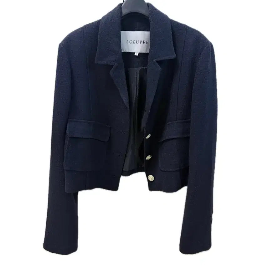 [BUNJANG] L'Euvre Tweed Jacket Navy / 루에브르 트위드 자켓