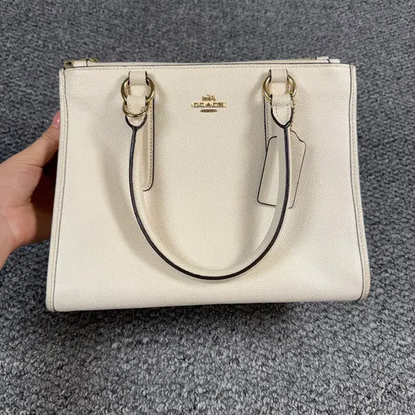 [BUNJANG] Coach Ivory Tote Bag / 코치 토트백 아이보리