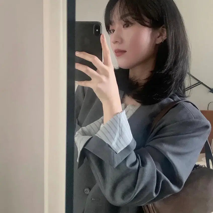 [BUNJANG] ged No Collar Jacket Charcoal M / (채팅 주세요!! 네고O) 게드 ged 노카라 자켓 차콜 _ M