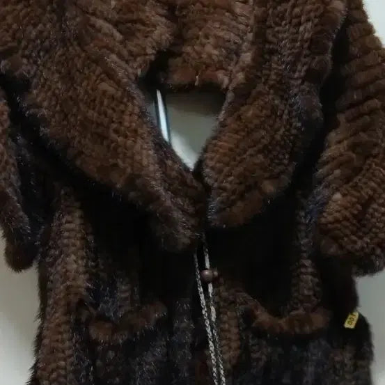 [BUNJANG] Brown Mink Cape Shawl / 밍크망토숄