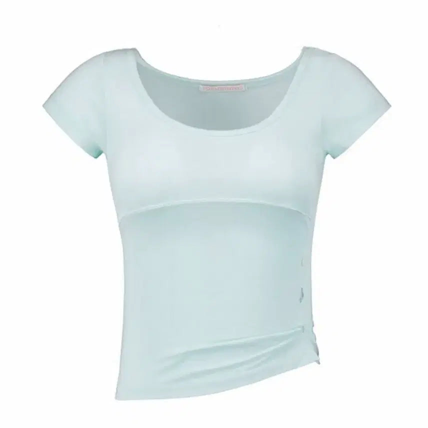 [BUNJANG] Forusring Twinny Button Tee (Mint) S / 포어링 Forusring twinny bottun tee (mint) 트위니 버튼 티 S