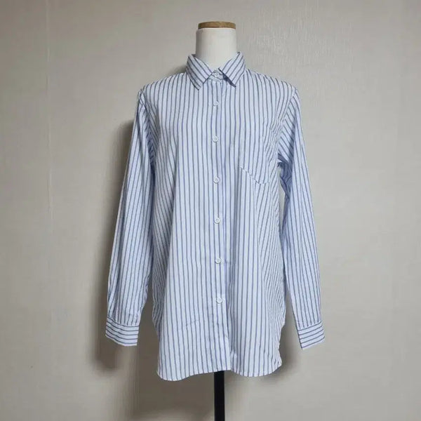 [BUNJANG] Stripe Sky Shirt / BL378 스트라이프 스카이 셔츠