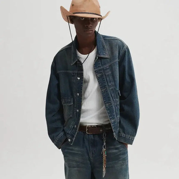 [BUNJANG] DnSR Heritage Denim Jacket / 급처) dnsr 디앤에스알 헤리티지 데님 자켓