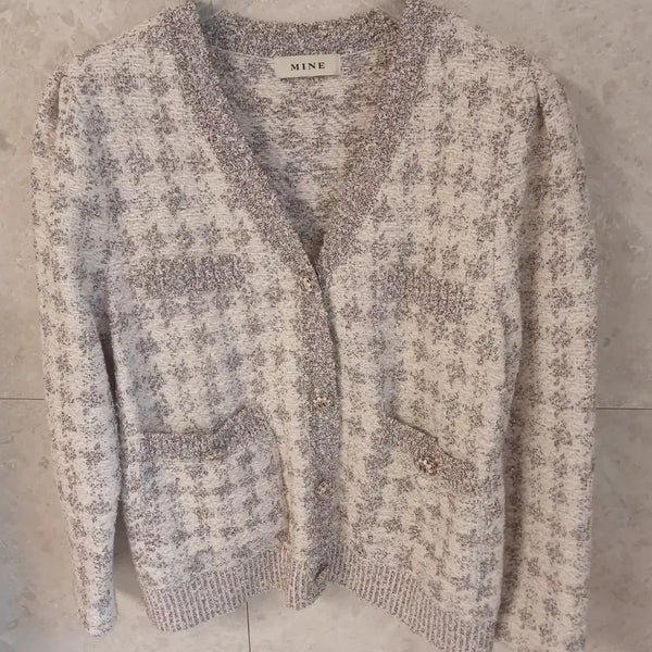 [BUNJANG] Mine Glitter Jacket Cardigan / 마인 글리터 가디건(초특가)