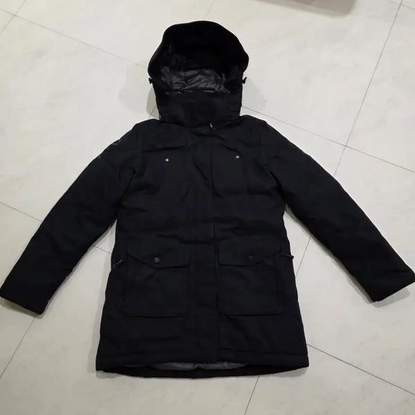 [BUNJANG] Lafuma Black Padding Jacket (Fur-less Hood) / 라푸마 블랙 패딩 모자퍼없음