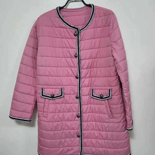 [BUNJANG] Imperial Pink Quilting Padding Jacket / 임페리얼핑크 퀼팅 패딩 .261010
