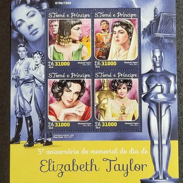 [BUNJANG] Elizabeth Taylor Commemorative Stamp / 2016년 미국전설적여배우 엘리자베스테일러기념 우표Elizabeth Tayler