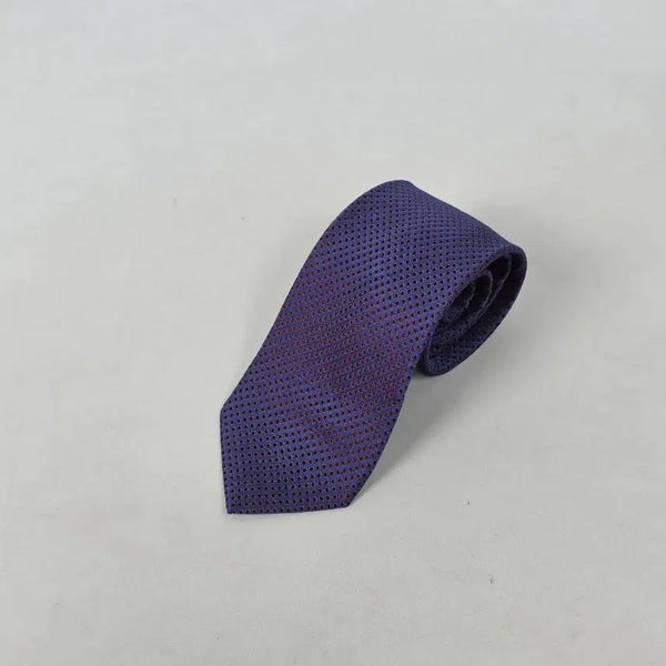 [BUNJANG] Daks Dot Pattern Silk Necktie Purple Burgundy / 닥스 도트 패턴 실크 98 넥타이 퍼플 버건디. 4