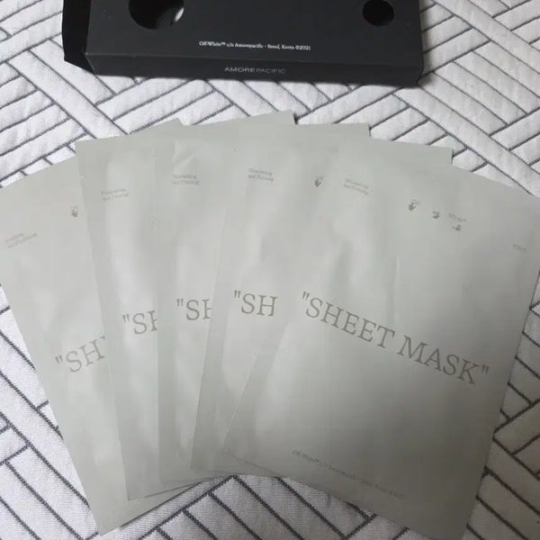 [BUNJANG] Off-White x Amorepacific Sheet Mask Bundle / 오프화이트X아모레퍼시픽 시트 마스크 , 화장솜 일괄