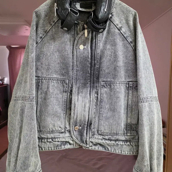 [BUNJANG] Saint Laurent Grey Denim Jacket / 생로랑 그레이 데님 자켓