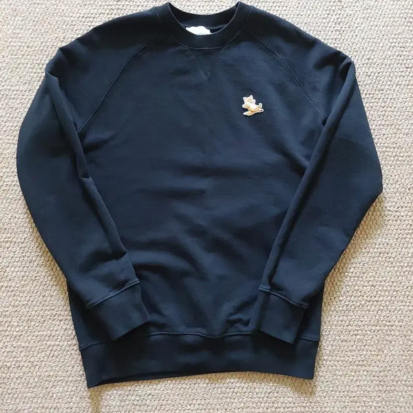[BUNJANG] Maison Kitsuné Black Fox Patch Sweatshirt / 메종키츠네 맨투맨 블랙 폭스 패치 (정품)