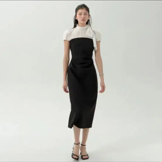 [BUNJANG] Floaume Maison Bow Dress (Size S) / 플로움 메종보우 드레스 S