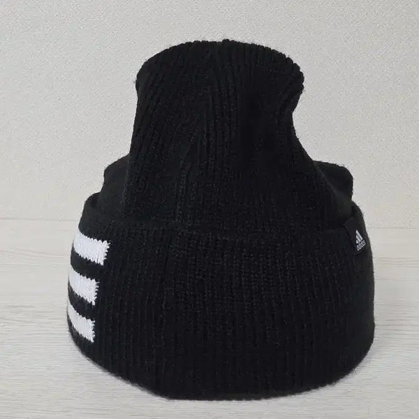 [BUNJANG] Adidas Black Knit Beanie / 아디다스 블랙 니트비니 프리 57-60cm