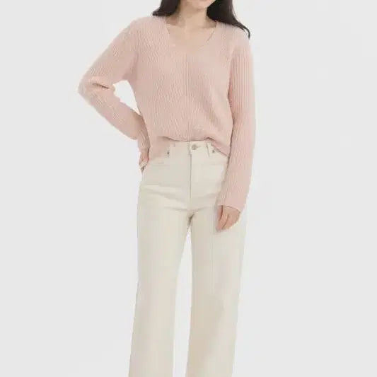 [BUNJANG] Acne Studios Genuine Loopfit V-Neck Knit / 여XS/아크네스튜디오 정품 루프핏 V넥 니트