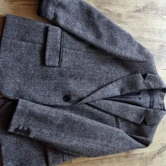 [BUNJANG] G-Cut Women's Jacket Charcoal Gray Pattern Size 55 / 지컷여성자켓
