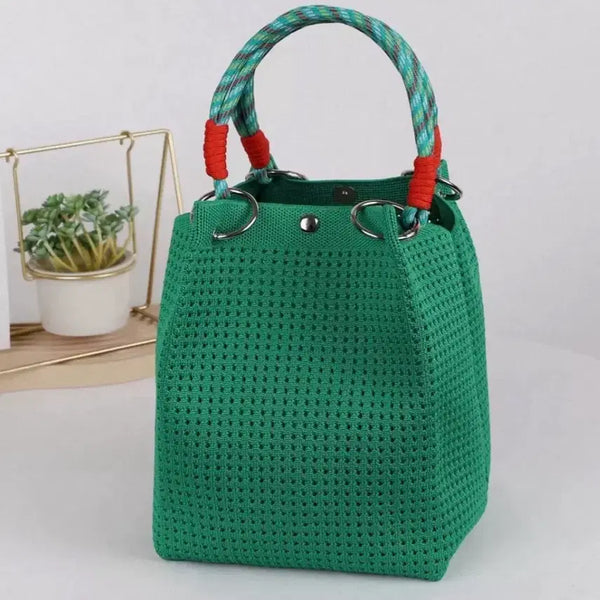 [BUNJANG] Knit Bucket Bag Green / 니트 버킷백 그린(새상품)