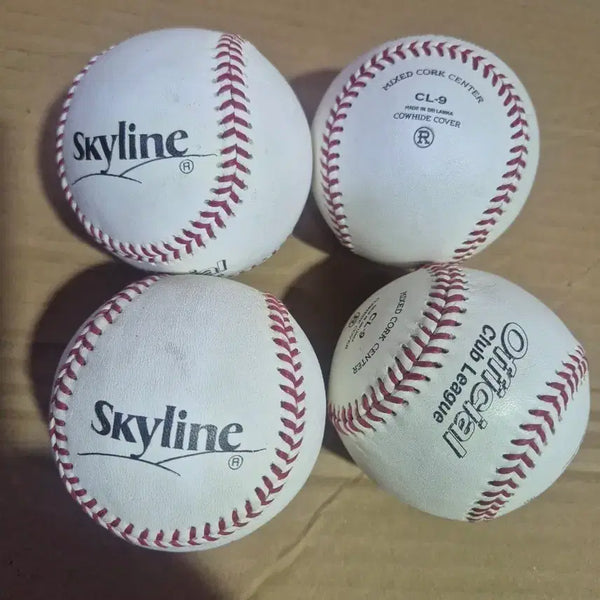 [BUNJANG] Skyline Baseball CL-9 (4-Pack) / 스카이라인 야구공 CL-9 총 4개