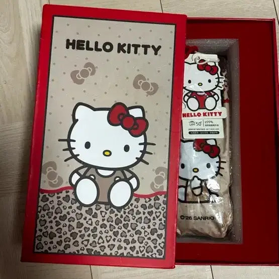 [BUNJANG] Hello Kitty Leopard Print Parasol / 헬로키티 호피 우양산