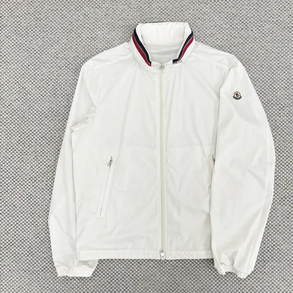 [BUNJANG] Moncler Wappen Patch Windbreaker Size 4 White / [4]몽클레어 와펜패치 바람막이