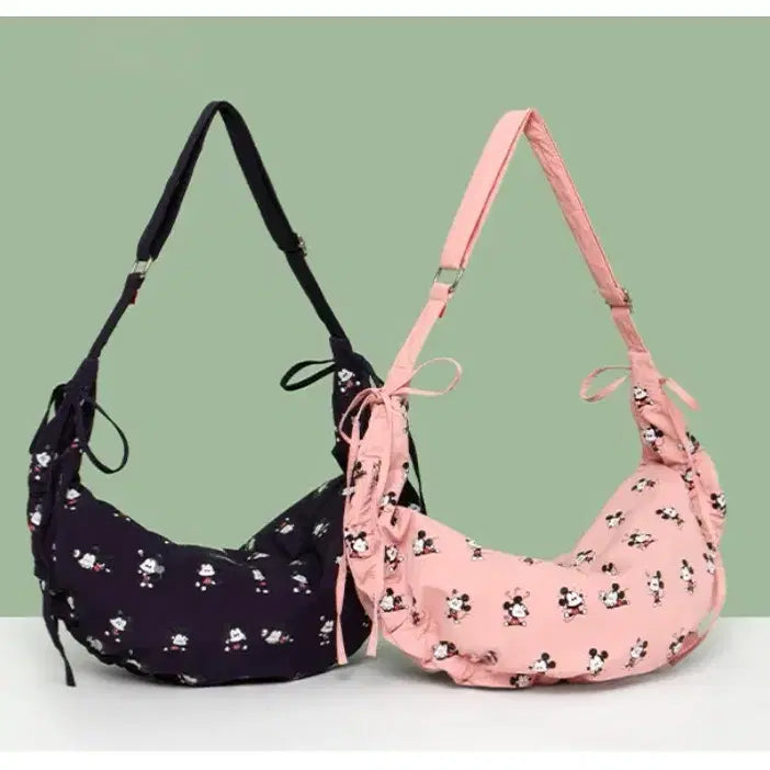[BUNJANG] Rejuneve Mickey Mouse Pattern Tote Bag / 리쥬네브 핑크색 미키가방