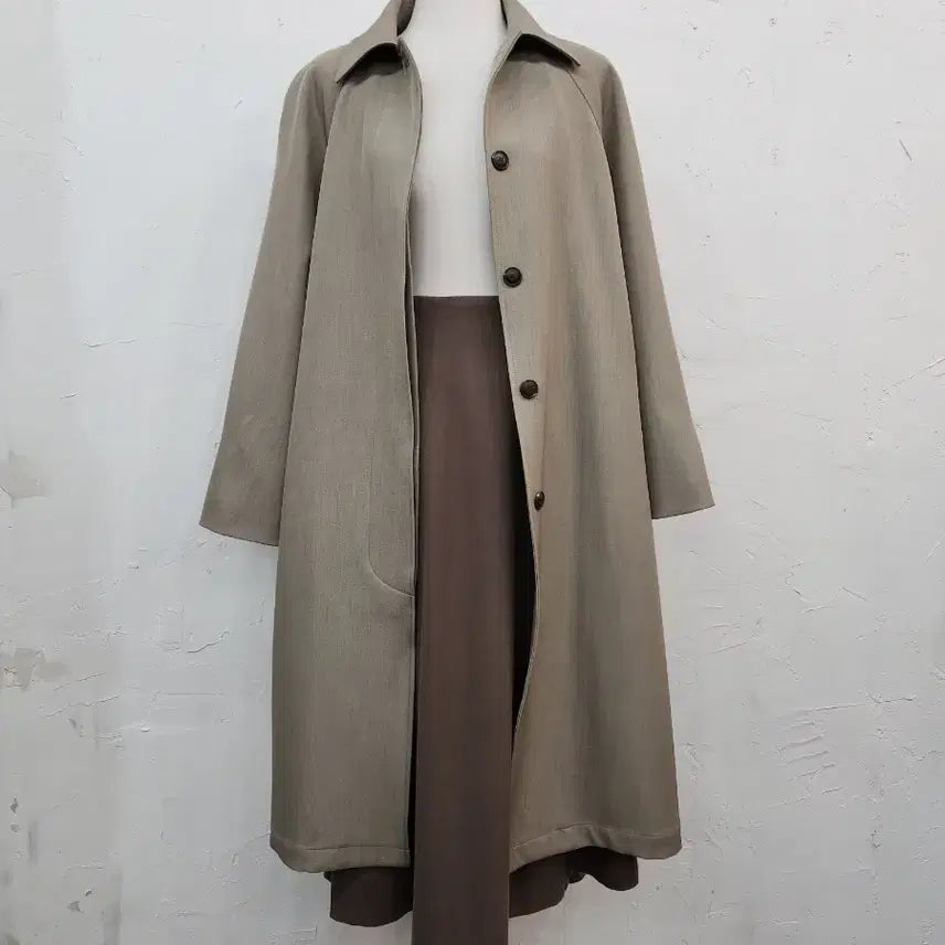 [BUNJANG] Beige Basic Mac Coat / 베이지색 기본 맥코트
