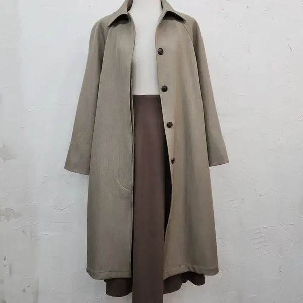 [BUNJANG] Beige Basic Mac Coat / 베이지색 기본 맥코트