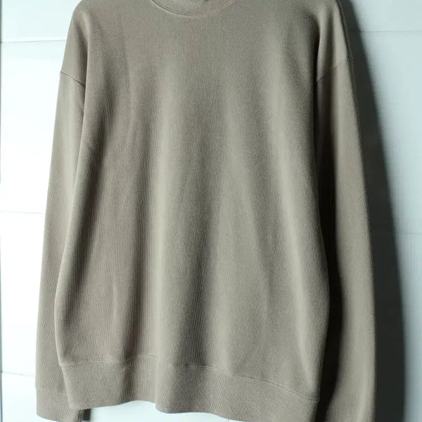 [BUNJANG] Suare Knit Semi-Turtleneck Beige Plain Normcore / (M-L) 수아레 니트 반폴라 베이지 무지 놈코어-H40991