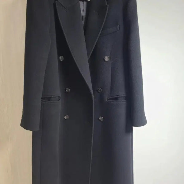 [BUNJANG] Facade Pattern Double Coat Black XS / 파사드패턴 더블코트 블랙 xs