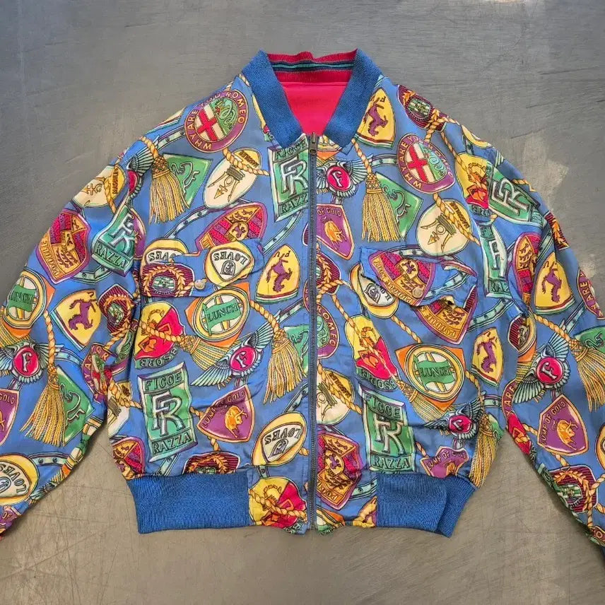[BUNJANG] Ficce 90s Reversible Bomber Jacket / L>90s ficce 리버시블 봄버