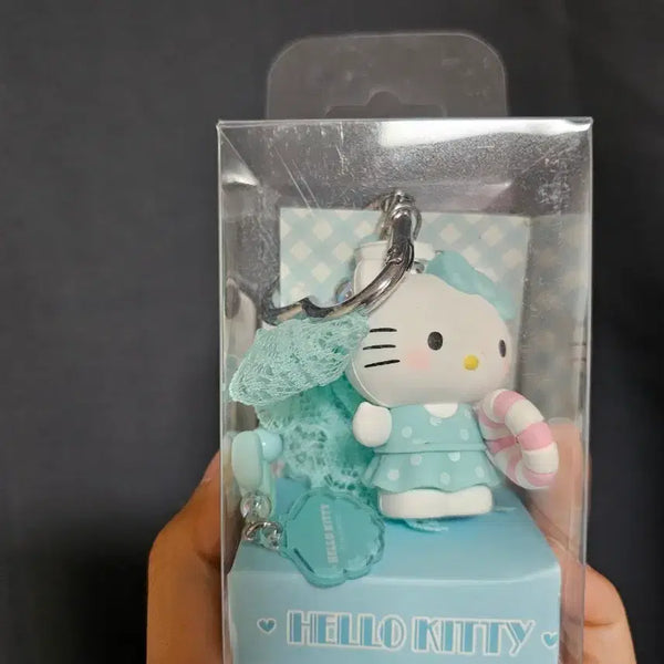 [BUNJANG] Hello Kitty Seaside Mint Keychain / 헬로키티 해변 키링 민트