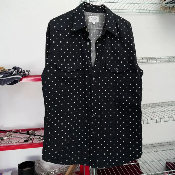 [BUNJANG] Navy Flag Western Shirt / Navy Flag 웨스턴 셔츠