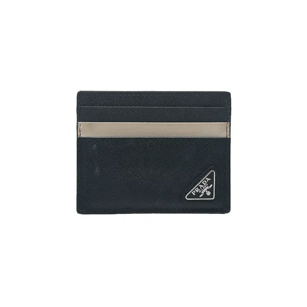 [BUNJANG] Prada Triangle Logo Card Holder / 프라다 삼각로고 카드 홀더