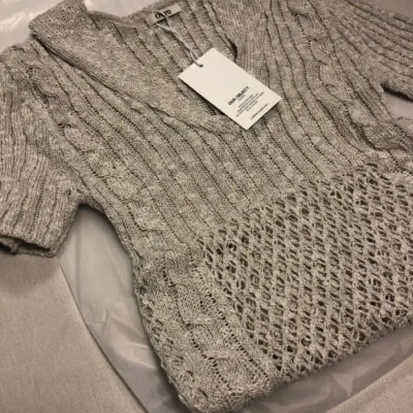 [BUNJANG] OURO Crochet Pull Over Knit / 아우로 크로셰 니트 OURO CROCHET PULL OVER OAT