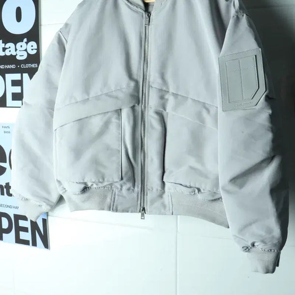 [BUNJANG] Code Graphy Zip-Up Windbreaker Jacket / (M-L) 코드그라피 집업 바람막이 점퍼자켓 봄버 투웨이-H41494