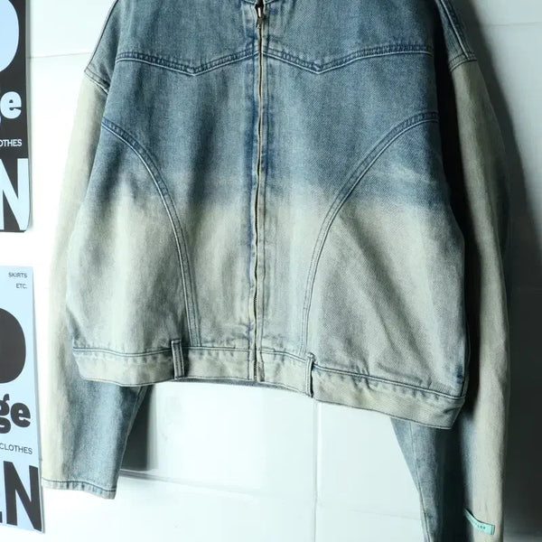 [BUNJANG] Instant Funk Zip-Up Windbreaker Jacket / W(M-L) 인스턴트펑크 집업 바람막이 점퍼자켓 새상품 청-H41497
