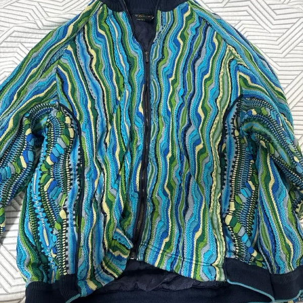 [BUNJANG] Coogi Knit Zip-Up L Size / 쿠지 니트 집업 L사이즈 팝니다